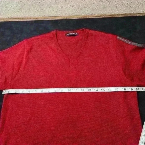 Messagerie Mens Merino Wool Italy Striped Knit Designer Pullover Sweater Size M - Picture 3 of 9